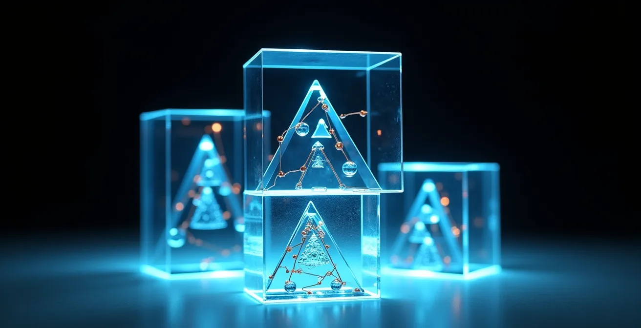 3D visualization of bounding volume hierarchy in computer memory