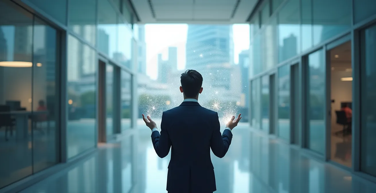 Visual metaphor showing the legal conflict between CLOUD Act and GDPR requirements