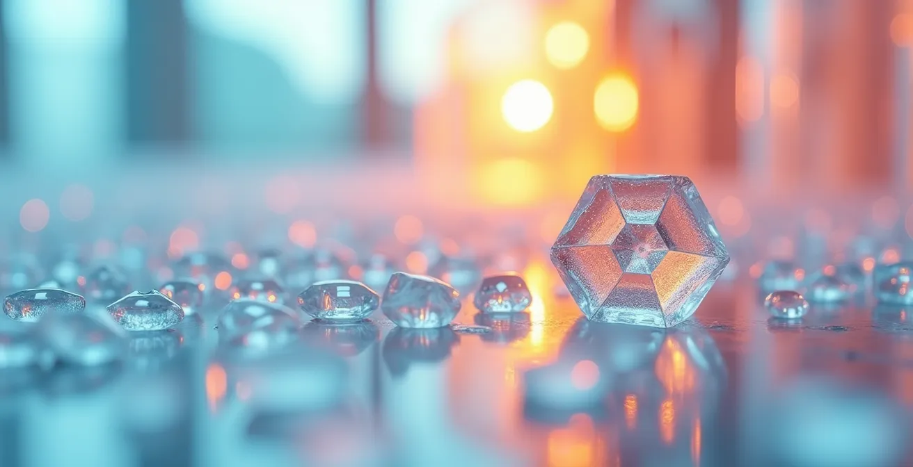 Abstract macro photography showing data transformation concept