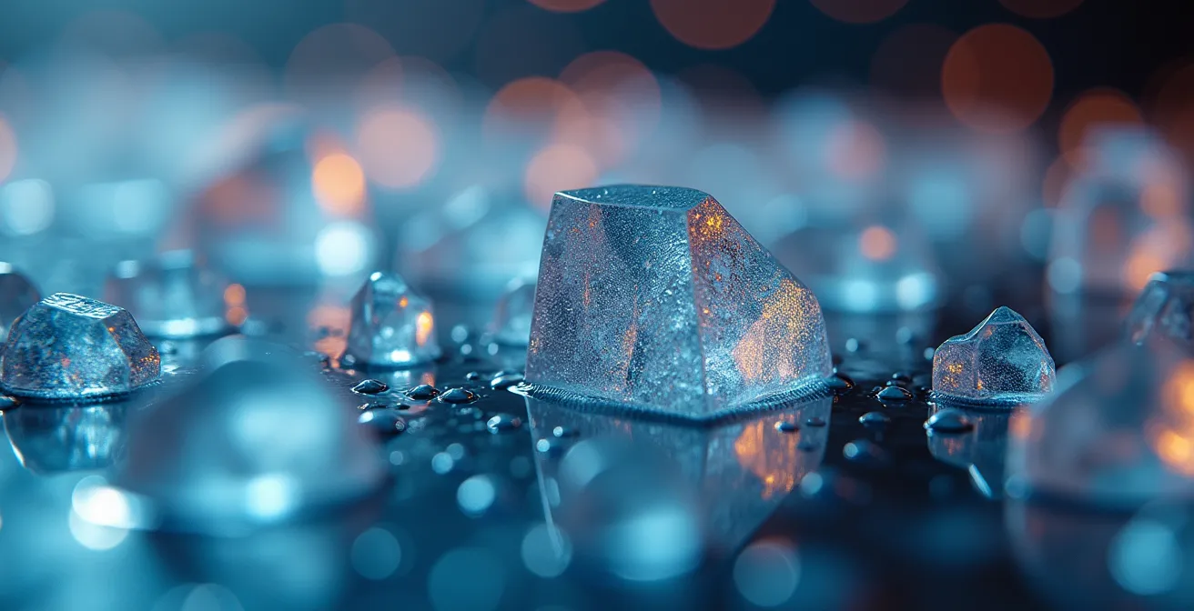 Macro close-up of abstract data patterns showing usage analytics and metrics