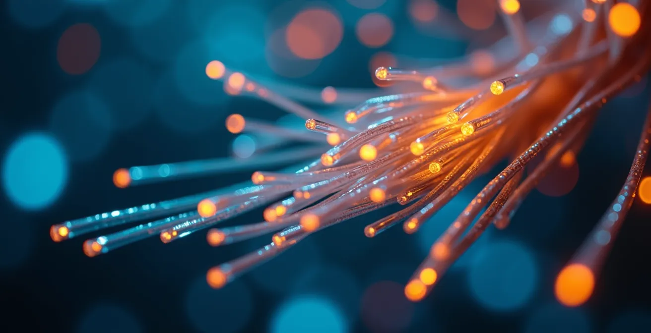 Extreme close-up of neural network connections showing pruned and active pathways