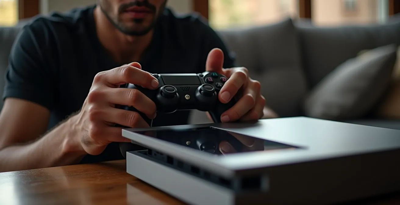 Futuristic gaming console with advanced cooling and lighting