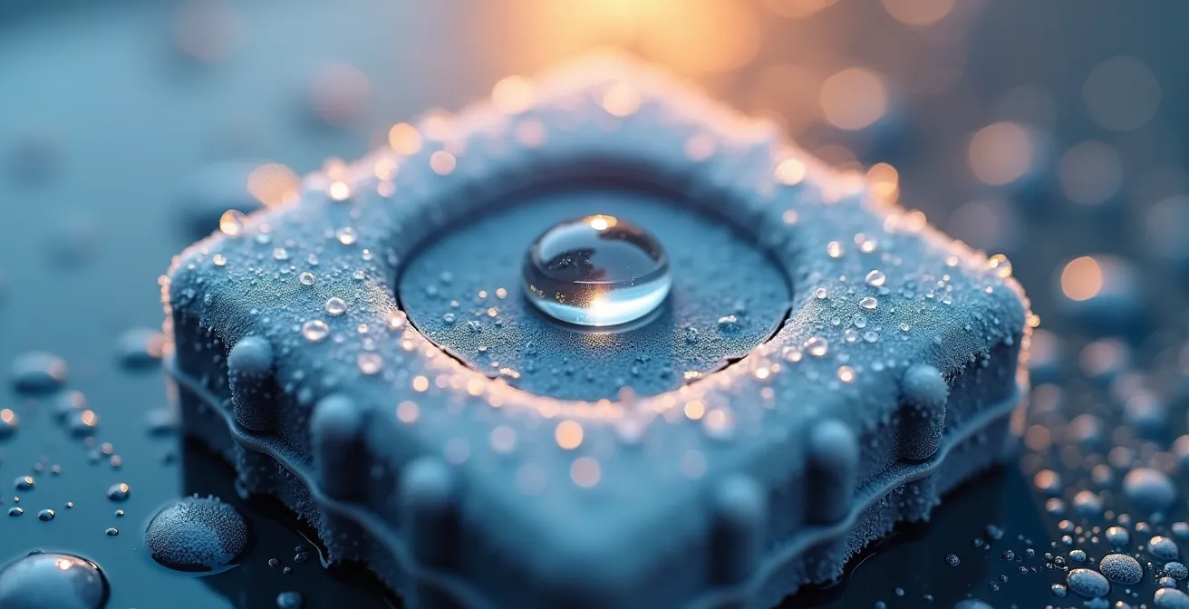 Close-up of weatherproof IoT sensor enclosure showing protection against extreme conditions